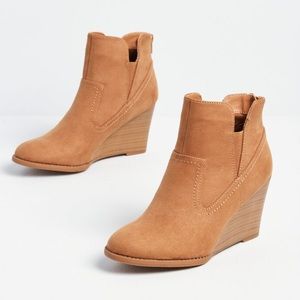 ModCloth Every DayDream wedge bootie